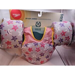 Speedo Splash Jammer - Purple Star: Youth Life Vest, 33-55 Pounds - BNWT
